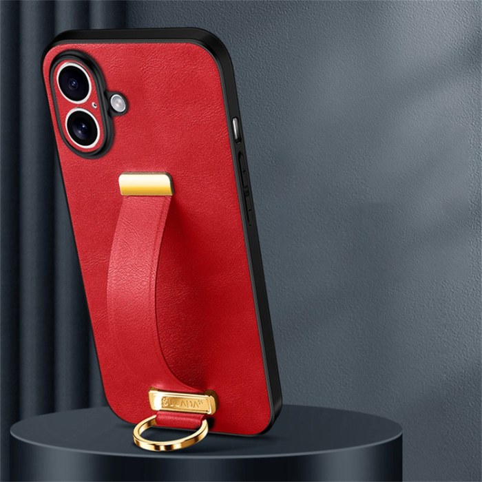 SULADA - SULADA iPhone 17 Mobilskal Armband Kickstand Fashion - Röd