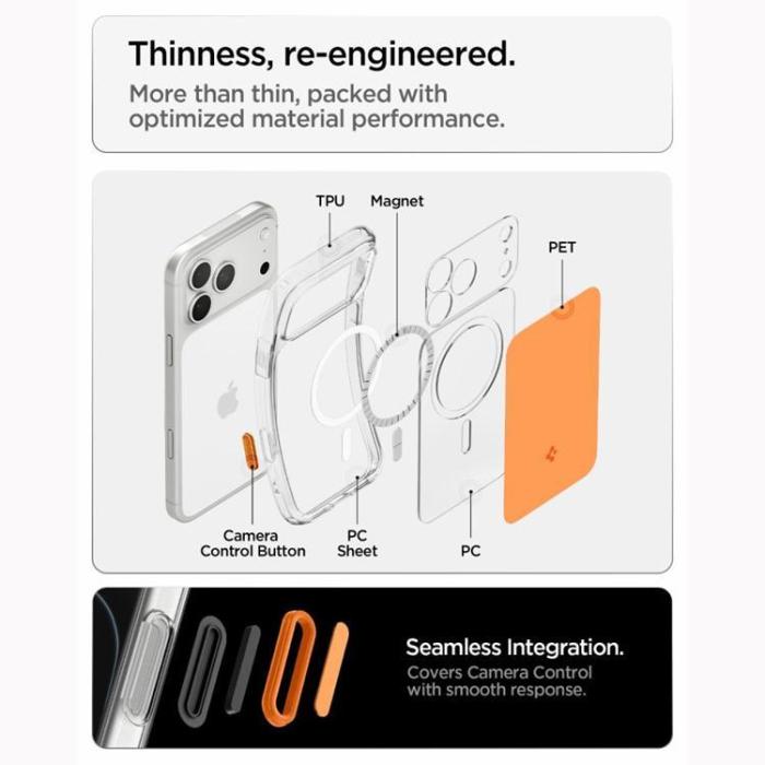 Spigen - Spigen Mobilskal till iPhone 18 Pro Max/17 Pro Max Magsafe Ultra Hybrid T