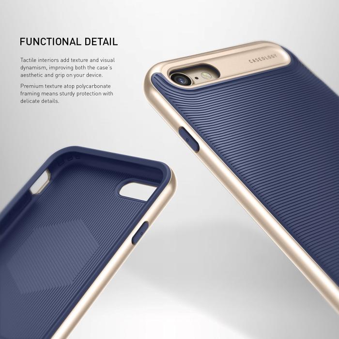 UTGATT5 - Caseology Wavelength Skal till Apple iPhone 8/7 - Blå