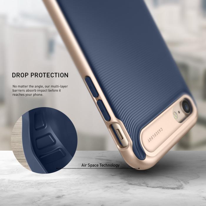 UTGATT5 - Caseology Wavelength Skal till Apple iPhone 8/7 - Blå