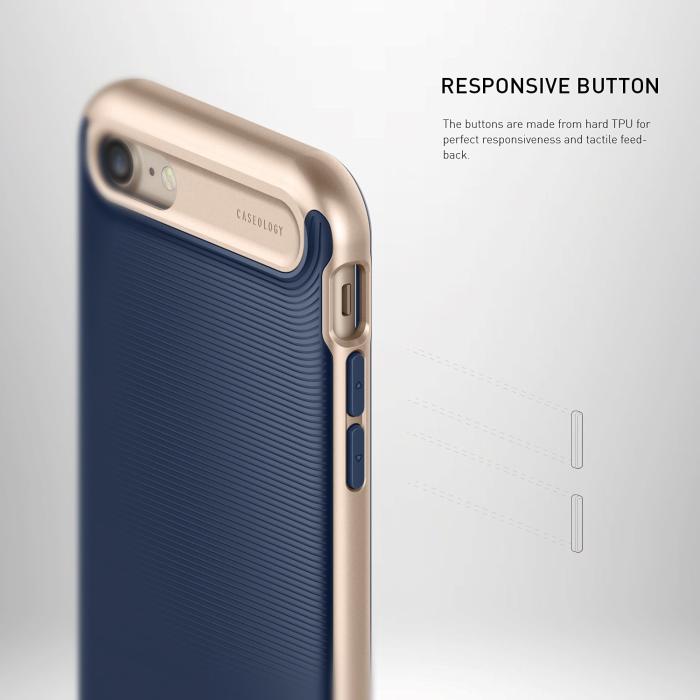 UTGATT5 - Caseology Wavelength Skal till Apple iPhone 8/7 - Blå