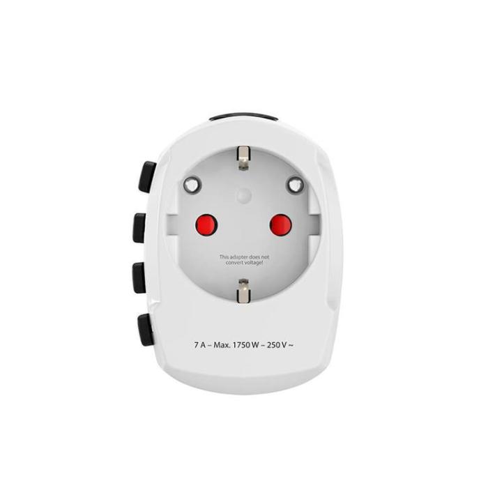 Hama - HAMA Reseadapter Världen Pro EU-WORLD 3-stift