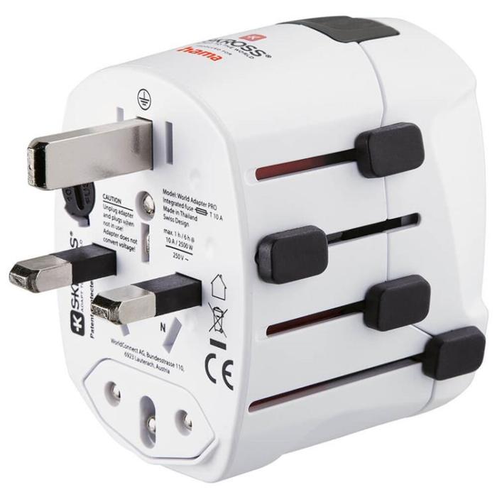 Hama - HAMA Reseadapter Världen Pro EU-WORLD 3-stift