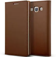 VERUS - Verus Crayon Pl&aring;nboksfodral till Samsung Galaxy A7 - Brun