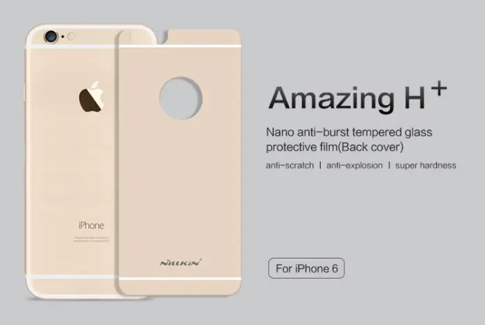 Nillkin - Nillkin Härdat Glas Skärmskydd till baksida till iPhone 6/6S