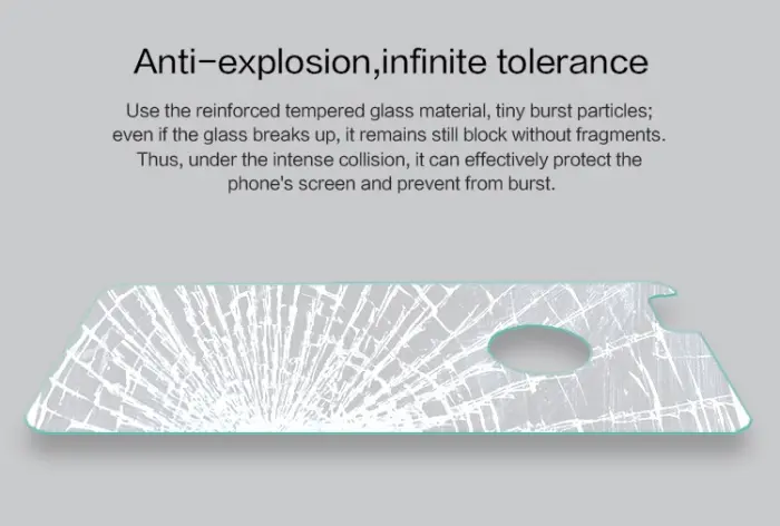 Nillkin - Nillkin Härdat Glas Skärmskydd till baksida till iPhone 6/6S