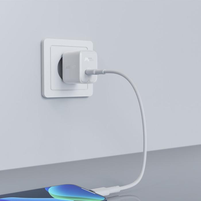 Acefast - Acefast Väggladdare USB-C 20W - Vit