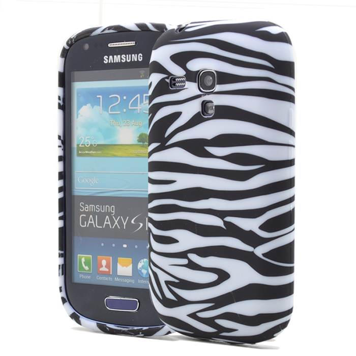 OEM - FlexiCase Skal till Samsung Galaxy S3 Mini i8190 - (Zebra)