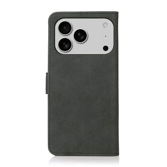 KHAZNEH - Khazneh iPhone 17 Pro Max Plånboksfodral Läder - Grön