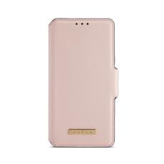 UTGATT1 - Muxma Saffiano Pl&aring;nboksfodral till Apple iPhone 12 Mini - Rosa