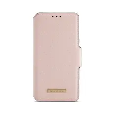 MUXMA - Muxma Saffiano Pl&aring;nboksfodral till Apple iPhone 12 Mini - Rosa