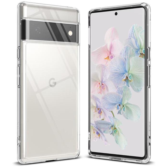 UTGATT5 - Ringke Fusion Bumper Skal Google Pixel 6 Pro - Transparent