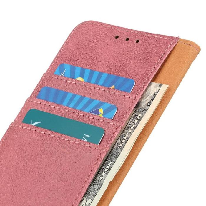 KHAZNEH - KHAZNEH Sony Xperia 5 IV Plånboksfodral PU-Läder - Rosa