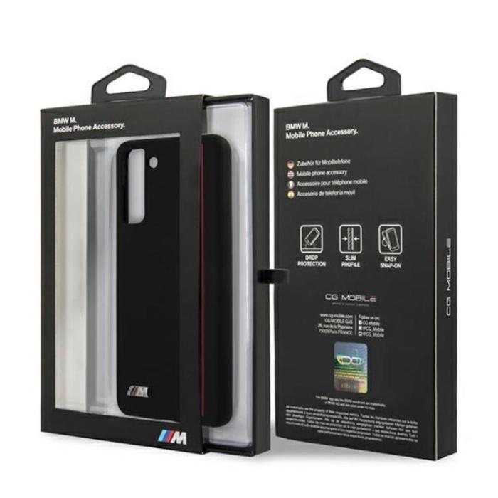 BMW - BMW Silicone Stripes M Collection Skal Galaxy S21 Plus 5G - Svart