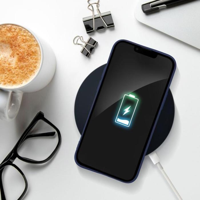 OEM - iPhone 16e Mobilskal Soft - Mörkblå