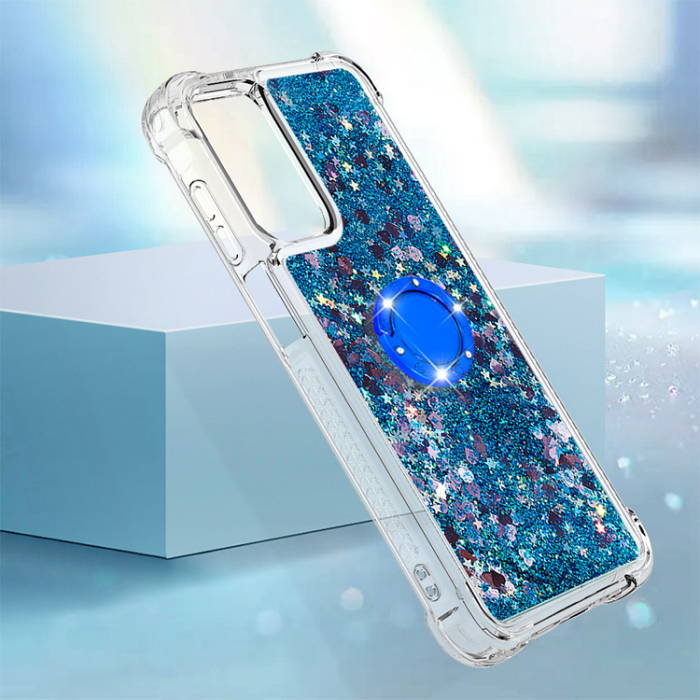 A-One Brand - Galaxy A17/A26 Mobilskal Kickstand Quicksand TPU - Blå