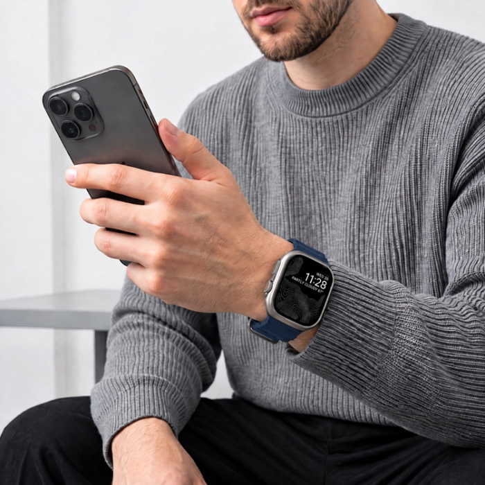 Tech-Protect - Tech-Protect Armband För Apple Watch (44/45/46/49mm) Motion - Nautical Blå