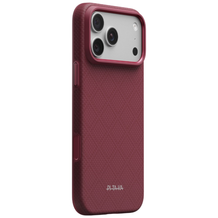 PITAKA - PITAKA Mobilskal till iPhone 18 Pro Max/17 Pro Max Magsafe Summa - Burgundy