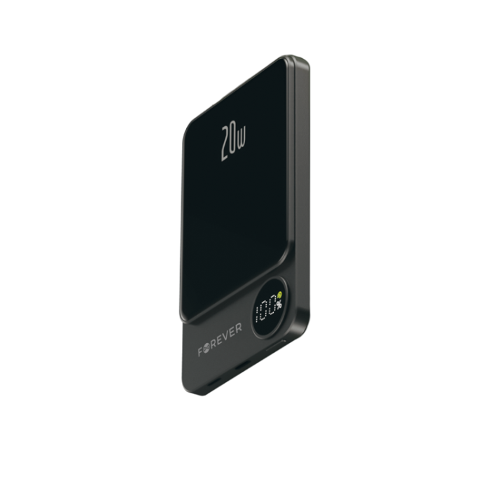 Forever - Forever Trådlös Powerbank 5000mAh MagSafe 20W MATB-200 - Svart