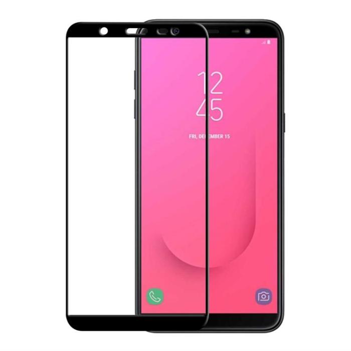 UTGATT1 - Gear Galaxy J8 (2018) Härdat Glas 3D - Svart