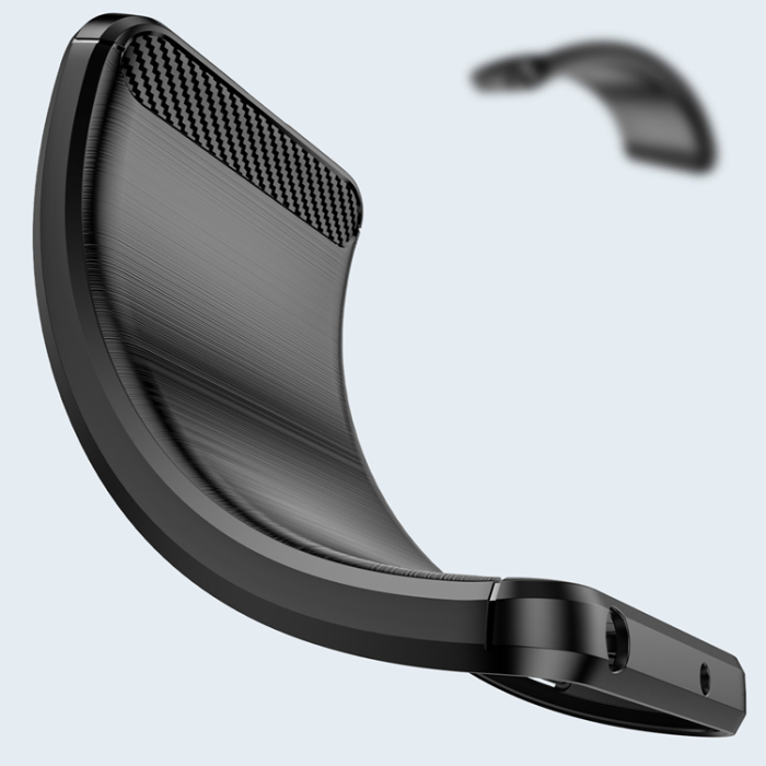 OEM - Realme GT Neo 3 Skal Carbon Silicone Flexible - Svart