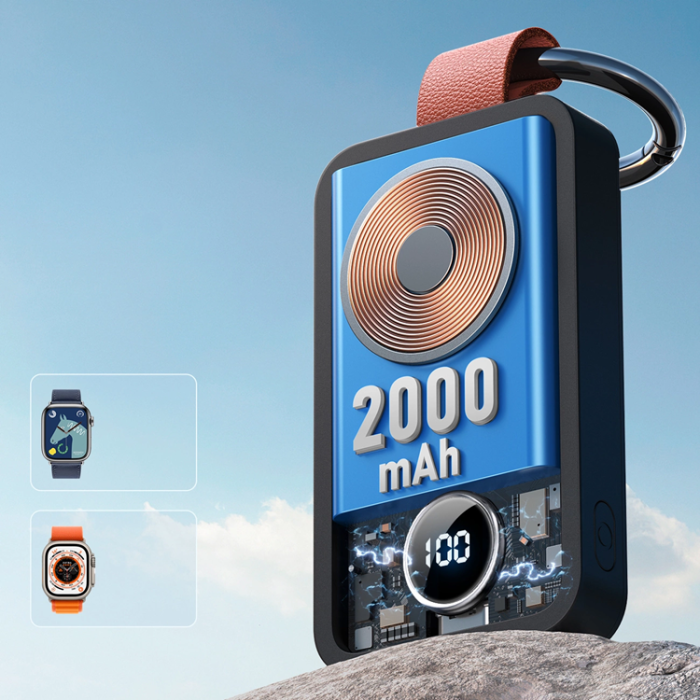 UTGATT - Joyroom Trådlös Powerbank 2000mAh 3W För Apple Watch - Svart