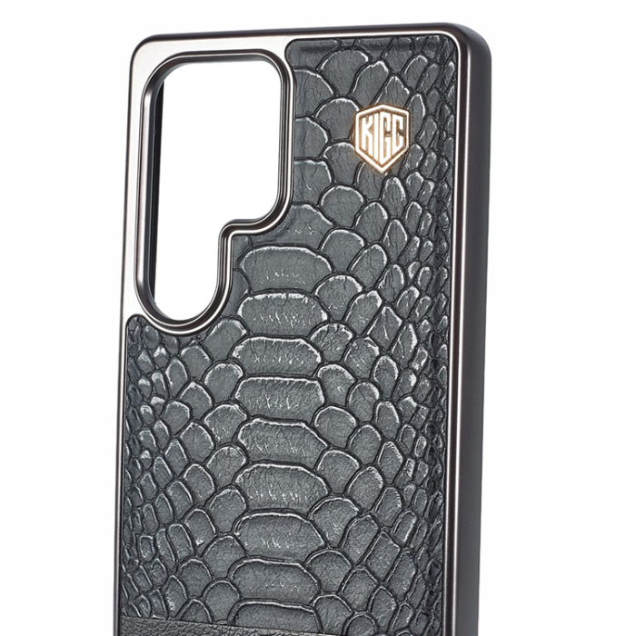 KIGC - KIGC Galaxy S25 Ultra Mobilskal MagSafe Crocodile Hybrid