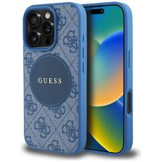 Guess - Guess iPhone 16 Pro Max Mobilskal MagSafe 4G Circle - Blå