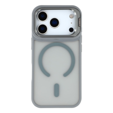 A-One Brand - iPhone 17 Pro Mobilskal MagSafe Lins Kickstand - Titangrå