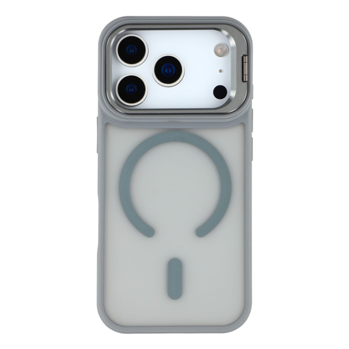 A-One Brand - iPhone 17 Pro Mobilskal MagSafe Lins Kickstand - Titangrå