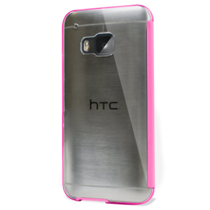 UTGATT5 - HTC One M9 Fodral Dot View 2 - Rosa