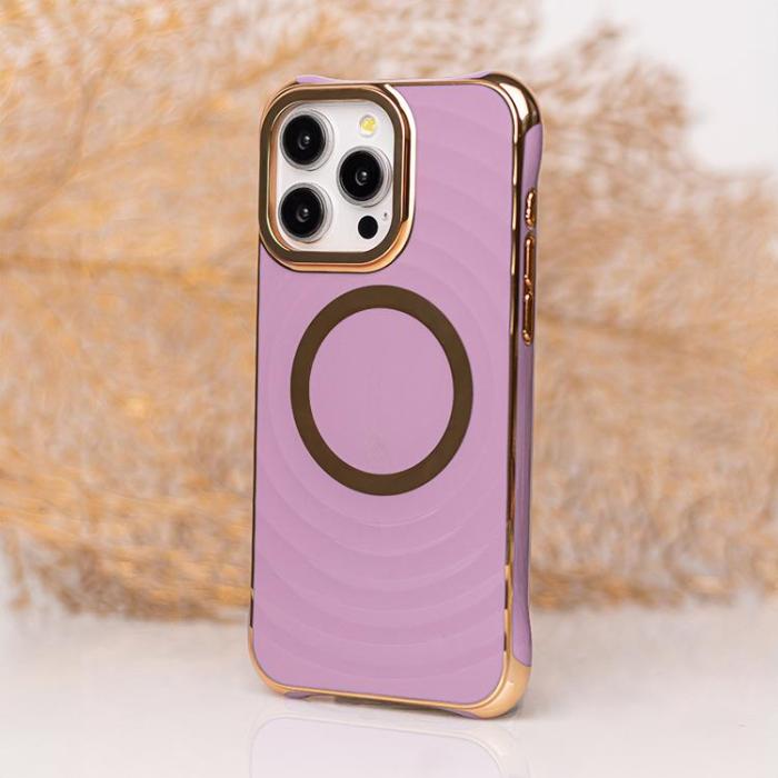 OEM - iPhone 12/12 Pro Mobilskal Magsafe Circle Glam - Lila