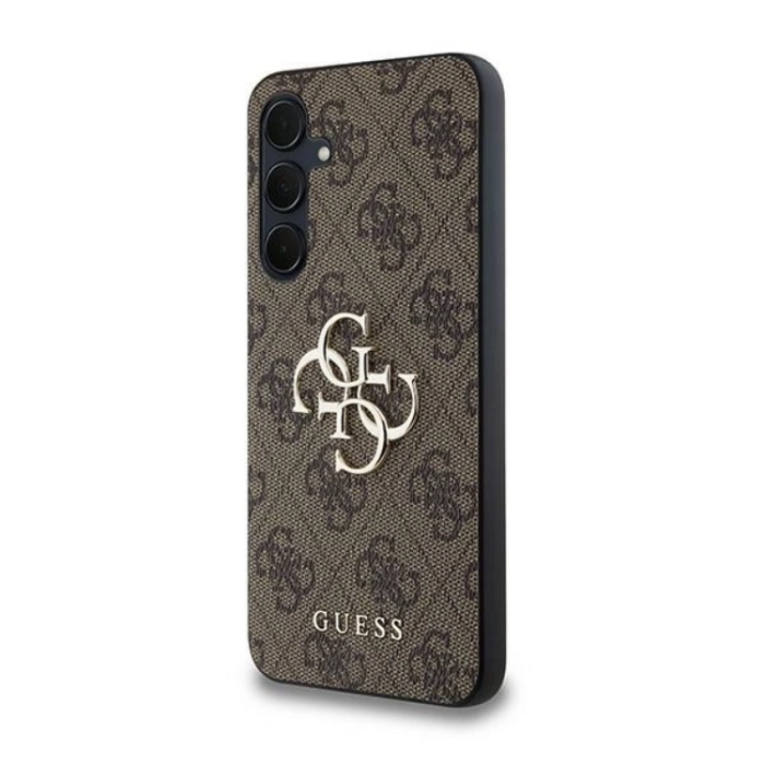 Guess - Guess Galaxy A35 5G Mobilskal Big Metall Logo - Brun