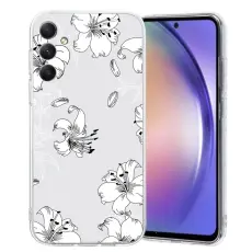 OEM - Mobilskal till Samsung Galaxy A37 TPU M&ouml;nstertryck - Vit