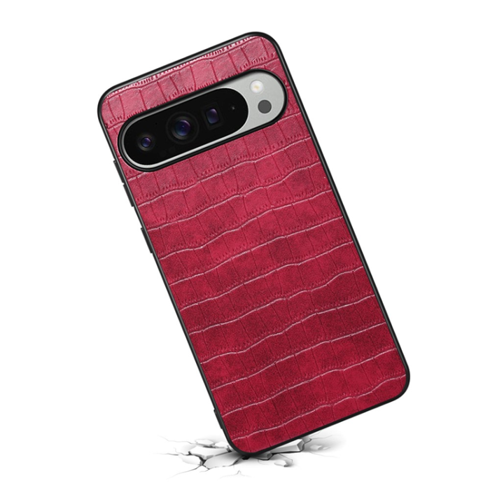 A-One Brand - Google Pixel 10 Pro XL Mobilskal Crocodile Texture - Röd