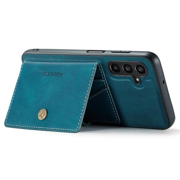 OEM - JEEHOOD Samsung Galaxy A15 4G/5G Mobilskal Konstläder + Plast - Blå