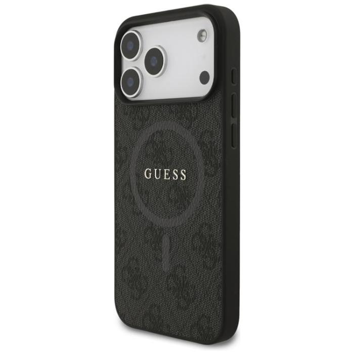 Guess - Guess iPhone 17 Pro Max Mobilskal MagSafe 4G Ring Classic Logo - Svart