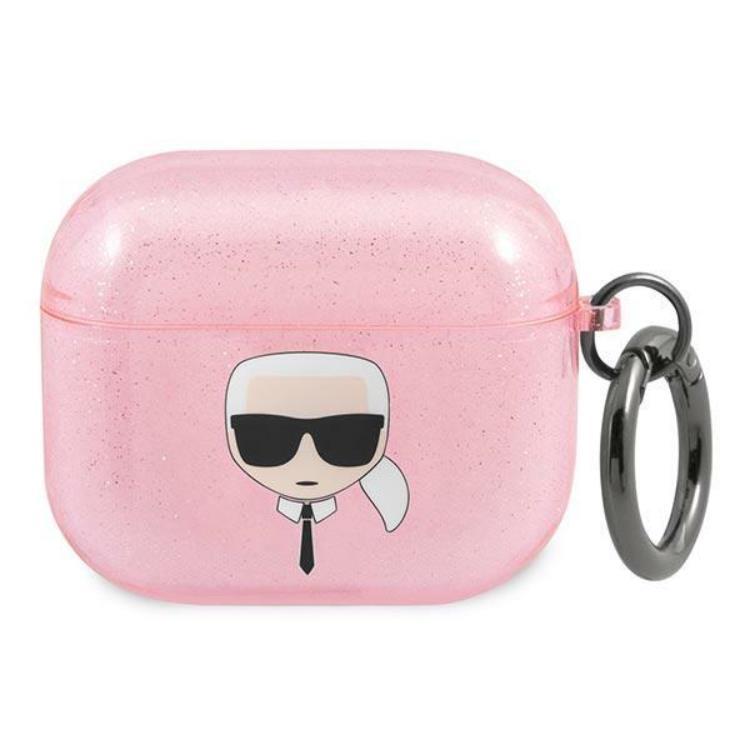 Karl Lagerfeld AirPods 3 Skal Glitter - Rosa | 2353 | AlltMobil