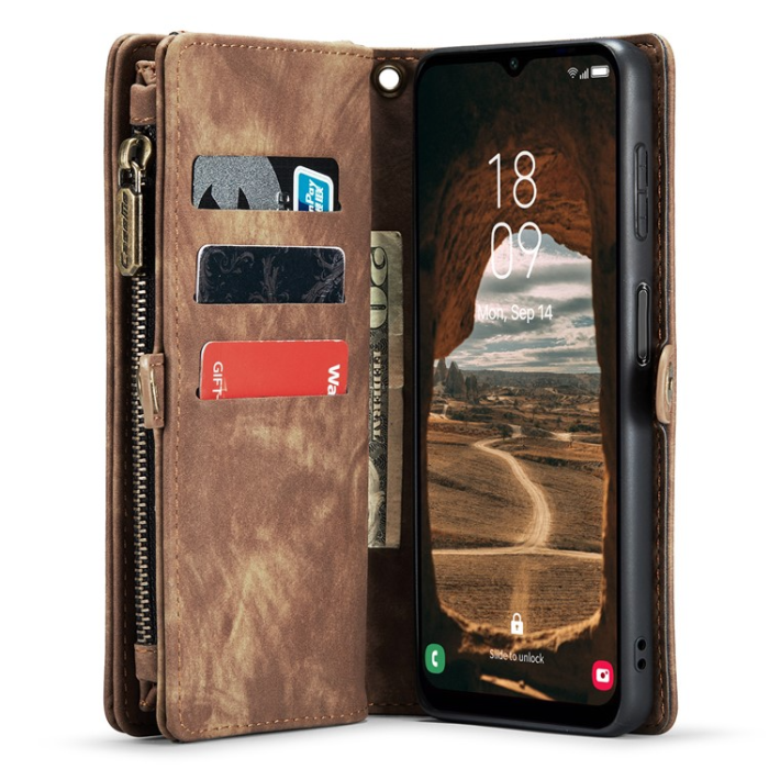Caseme - Caseme Galaxy A34 5G Plånboksfodral Detachable - Brun