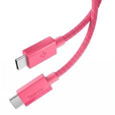Spigen - Spigen USB-C till USB-C Kabel EB6010CC Essential 1m 60W - Rosa
