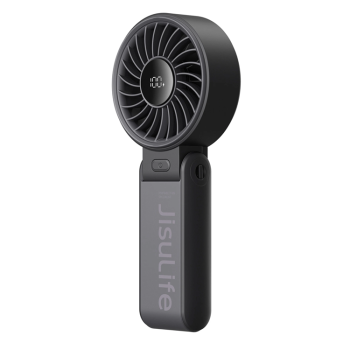 Jisulife - Jisulife Bärbar USB Handfläkt 5000 mAh Life7 - Svart