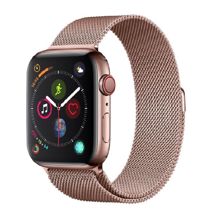 Devia Apple Watch (42/44/45/49mm) Armband Elegant Milanese - Roseguld | 5123 | AlltMobil