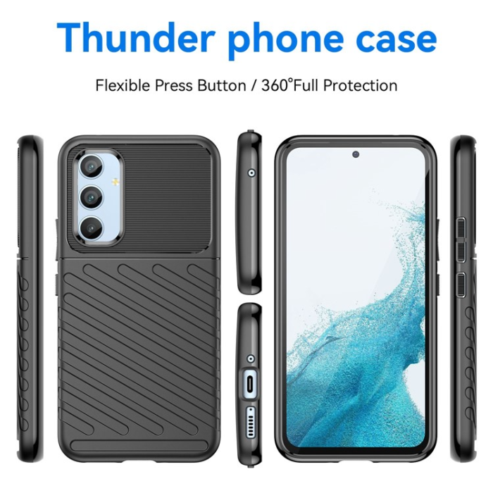 OEM - Galaxy A54 5G Mobilskal Thunder Twill - Svart