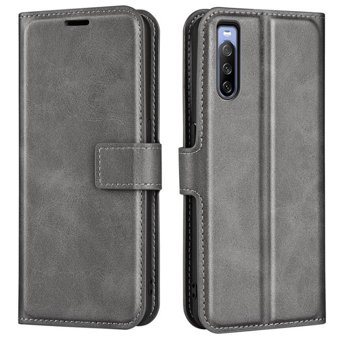 A-One Brand - Sony Xperia 10 IV Plånboksfodral Flip Folio - Grå