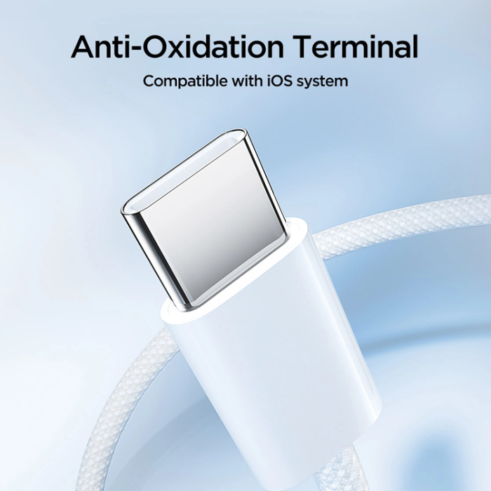 Joyroom - Joyroom USB-C till USB-C Kablar Ben Series 60W 1m - Vit