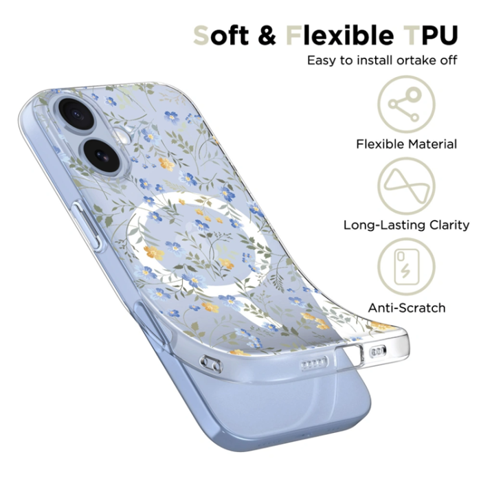 Tech-Protect - Tech-Protect iPhone 17 Mobilskal Magsafe Flexair - Spring Flowers