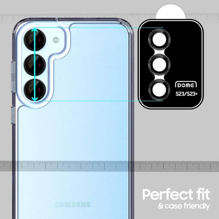 UTGATT - Whitestone Galaxy S23/S23 Plus Kameralinsskydd i Härdat Glas EZ - Clear