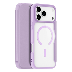 Dux Ducis - Dux Ducis iPhone 17 Pro Plånboksfodral MagSafe Skin X Pro - Lila Rosa