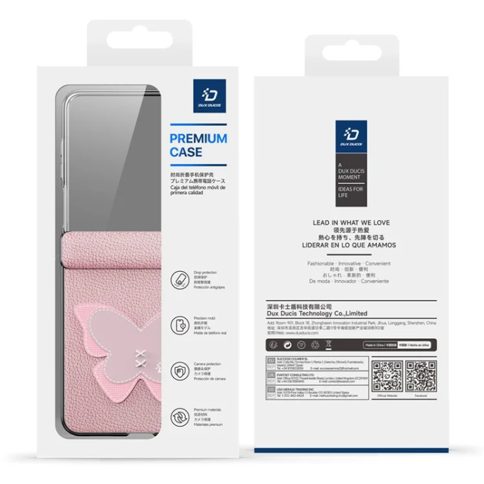 Dux Ducis - DUX DUCIS Galaxy Z Flip 7 Mobilskal Ringhållare Luvy - Rosa