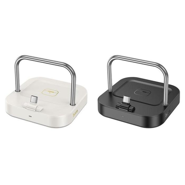 Hoco - Hoco 2in1 Trådlös Laddare 5W PD QC 3A 30W CQ16B - Vit